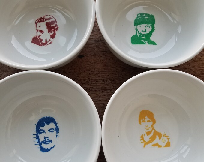 Serial Killer Cereal Bowls. Set of 4. Tasteless Art Etsy
