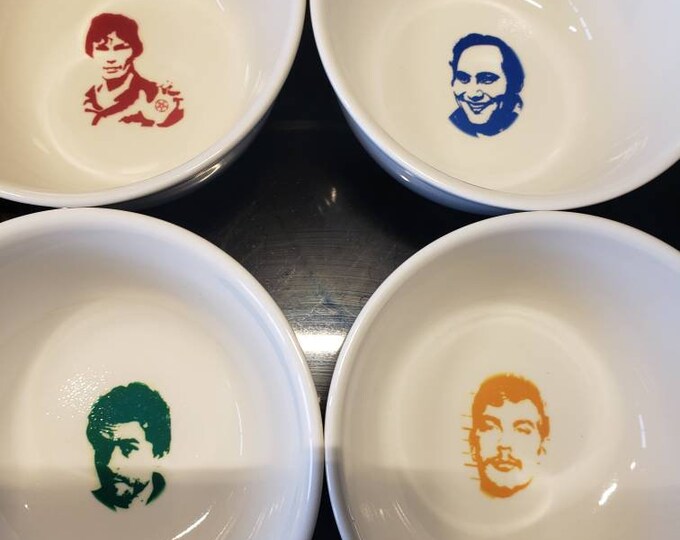Serial Killer Cereal Bowls. Set of 4. Tasteless Art Etsy