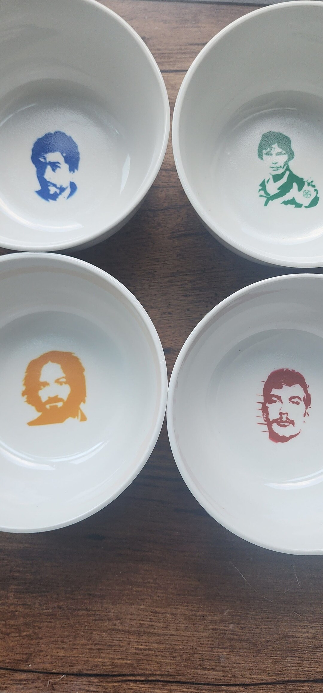 Serial Killer Cereal Bowls. limited Edition set of 4. Etsy