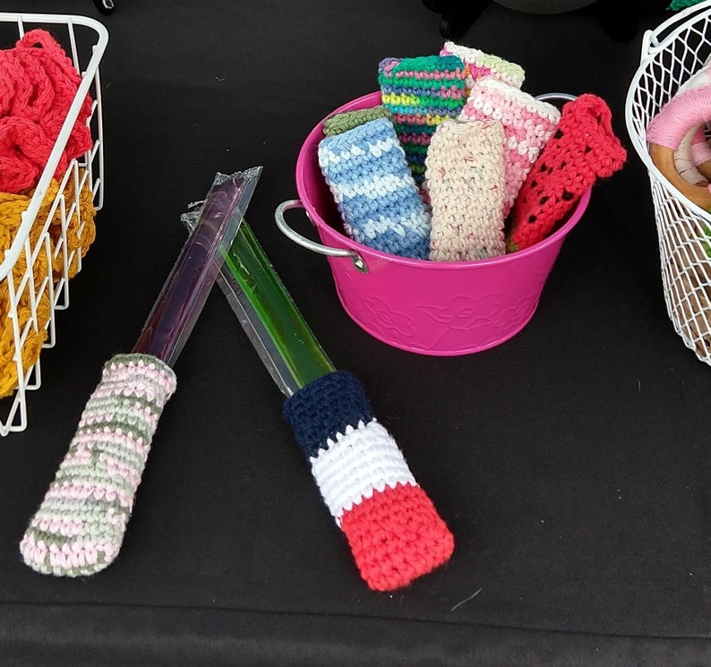 Crochet Popsicle Holder Popsicle Sleeve Ice Pop Sleeve image 1