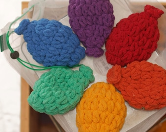 6 Crochet Reusable Water Balloons with Mesh Storage/Laundry Bag FREE SHIPPING!