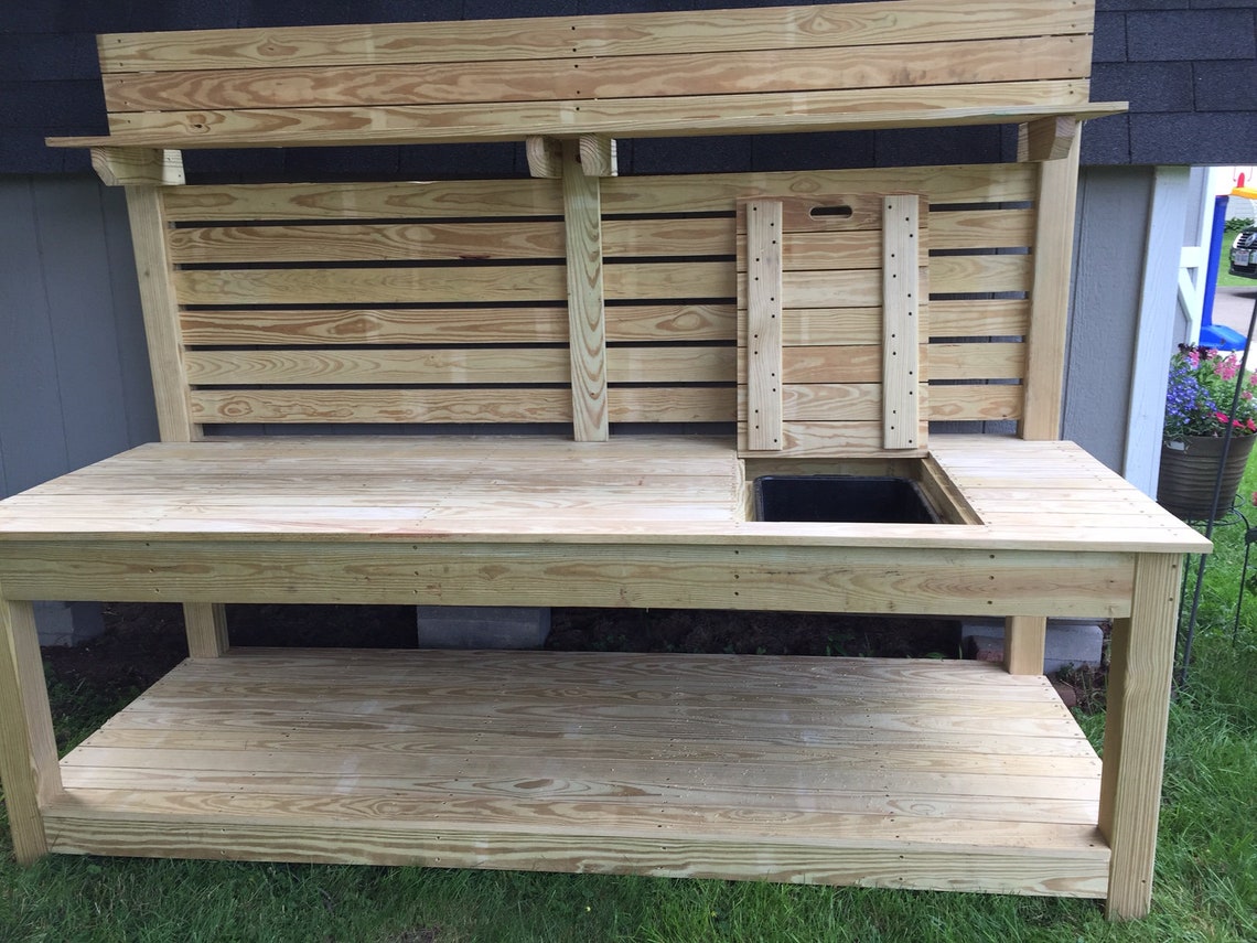 Gardening Table Plans // Digital Download Instruction Manual Etsy