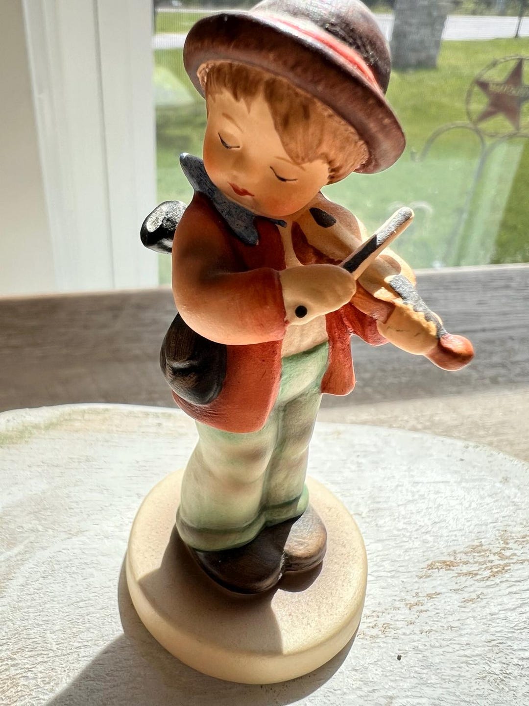 Vintage M.I. Hummel Doll “little Fiddler” Figurine With Certificate ...