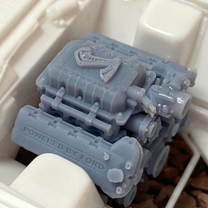 Hars Mustang GT500 Predator-motor, 760 pk, voor schaalmodelauto's, 1/24 1/25