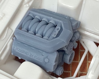 Resin 1/24 Ford Coyote 5.0 engine For scale model cars,1/25, 3D Printed