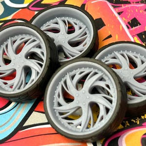 3D printed 26 scale-inch “Rucci Forged” style wheels for 1/24 1/25 model car