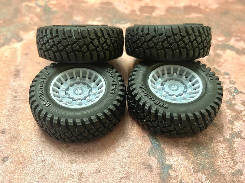 3D Printed 18inch Fuel Militia Wheels W/ Mud Tires Jeep Etsy