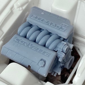 Resin 1/24 Corvette LS3 engine For scale model cars,1/25, 3D Printed