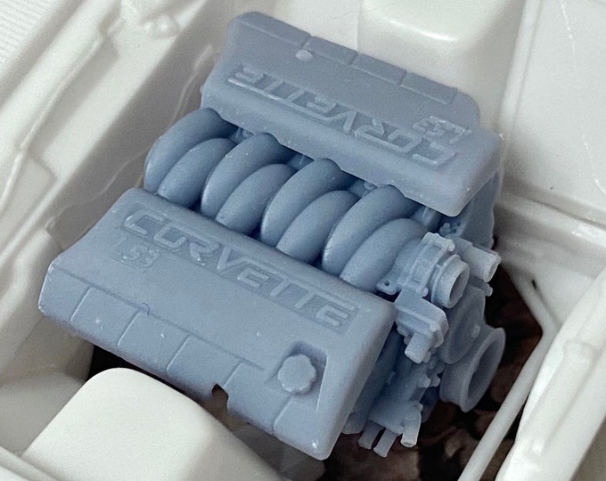 Resin 1/24 Corvette LS3 Engine for Scale Model Cars,1/25, 3D Printed - Etsy