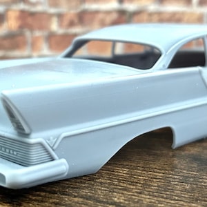 1/24 Scale: Stock “1957 Lincoln Premiere” Model Car Body.  3D Printed; Resin.