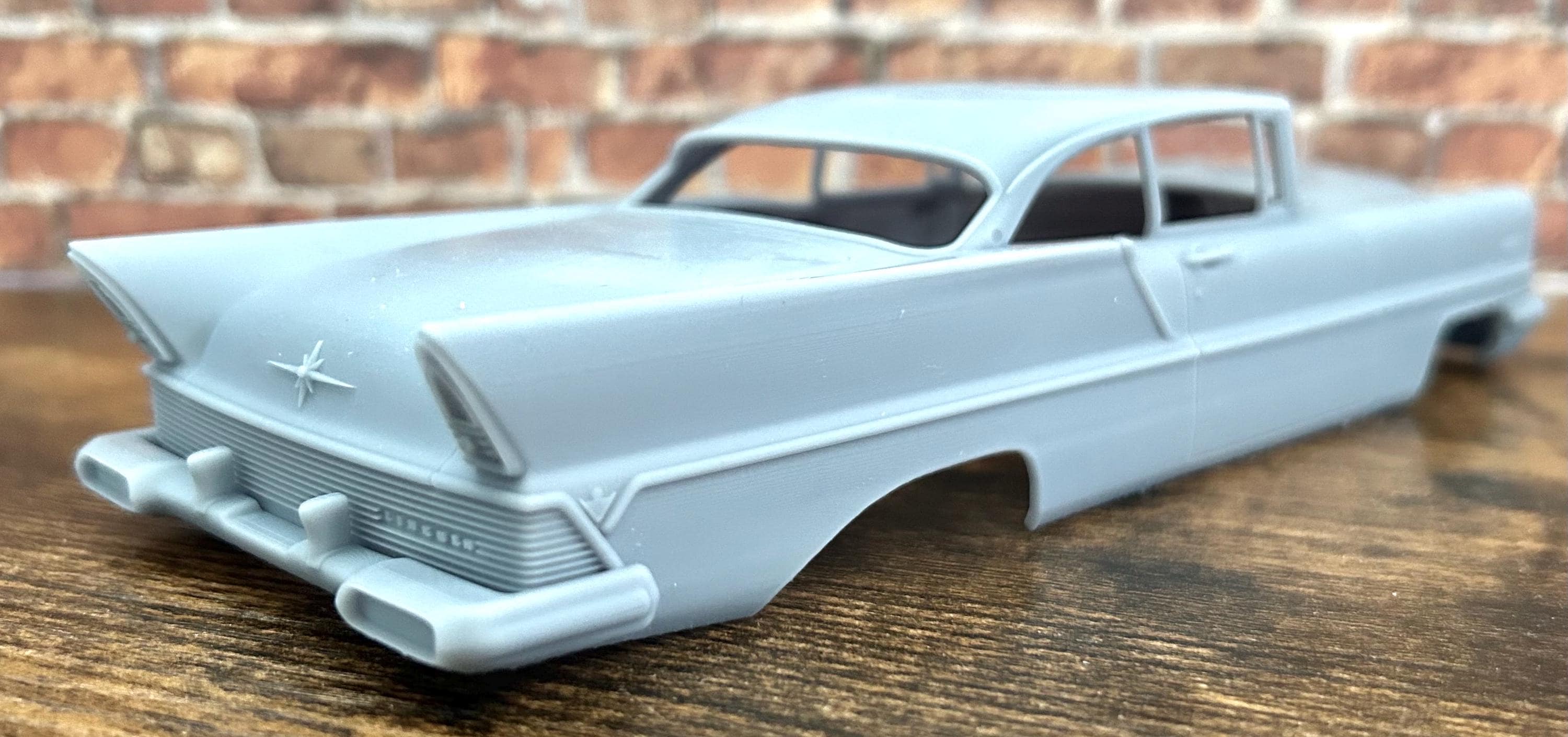 1/24 Scale: Stock “1957 Lincoln Premiere” Model Car Body. 3D