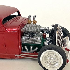 3D Printed Supercharged Ford Flathead Engine for Scale Model