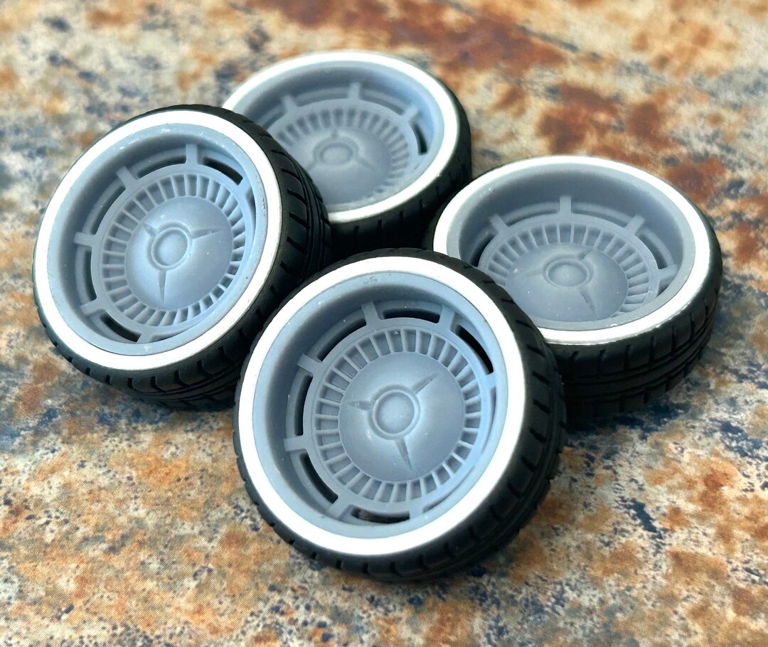 3D Printed, 22 Scale Inch “raceline Tri-five” Wheels and Whitewall ...