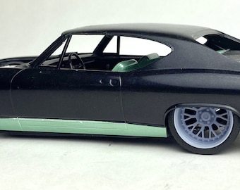 Ruedas y neumáticos BBS “Boss” impresos en 3D a escala 21/20 pulgadas con modelo de coche 1/24 1/25