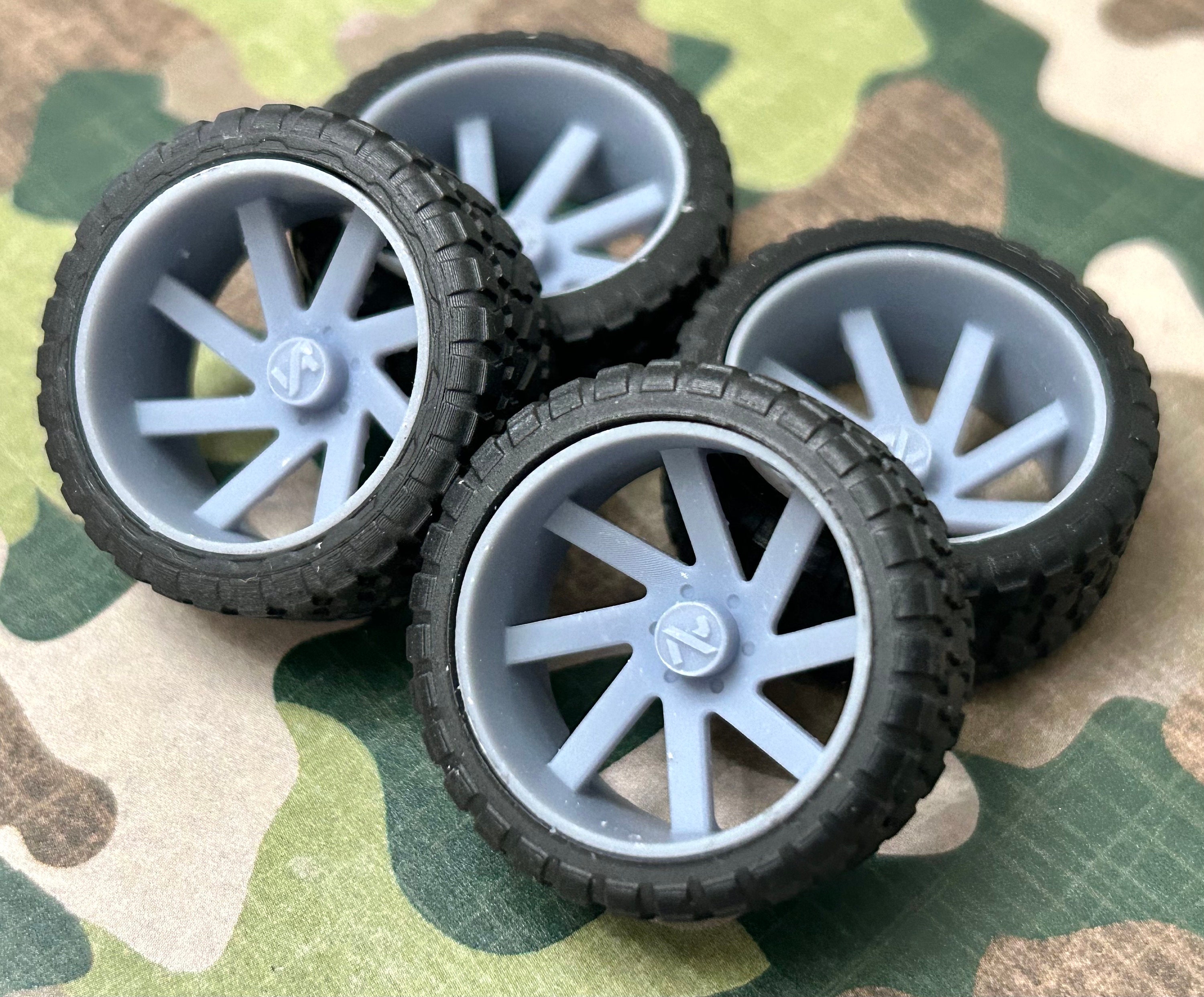 3D Printed Resin 24-in. “arkon Lincoln” Truck Wheels With 32