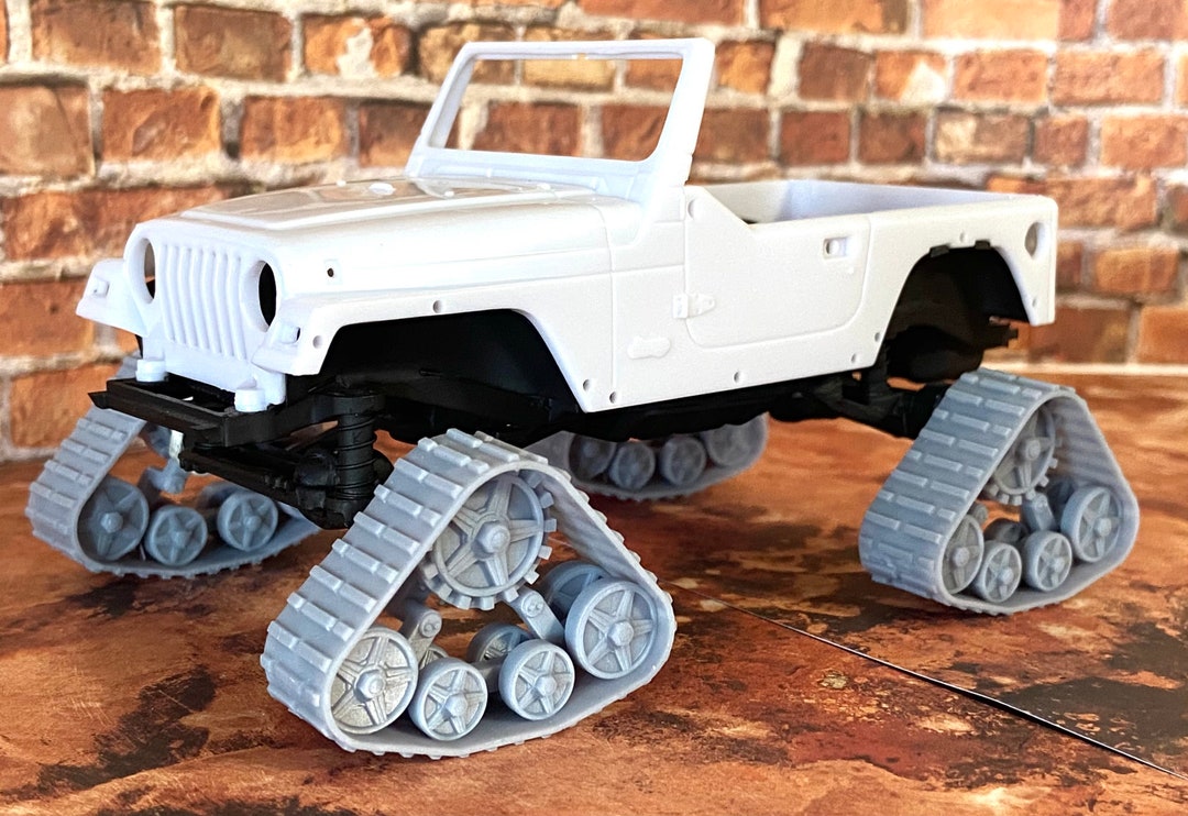 3D Printed Tank Track Wheels for Model Car, Jeep,midsize Truck, 1/24