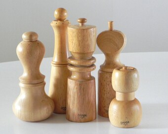 DANSK Pepper mill Peppermill JHQ IHO Quistgaard Danish Set of 5 Vintage Original Eames