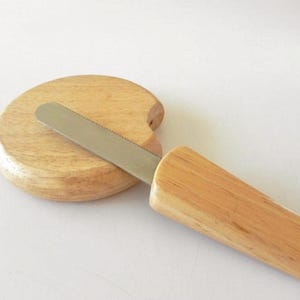 Dansk Beechwood Cheese Bar Board w/ Knife 2-p. Set Quistgaard JHQ IHQ Danish Eames