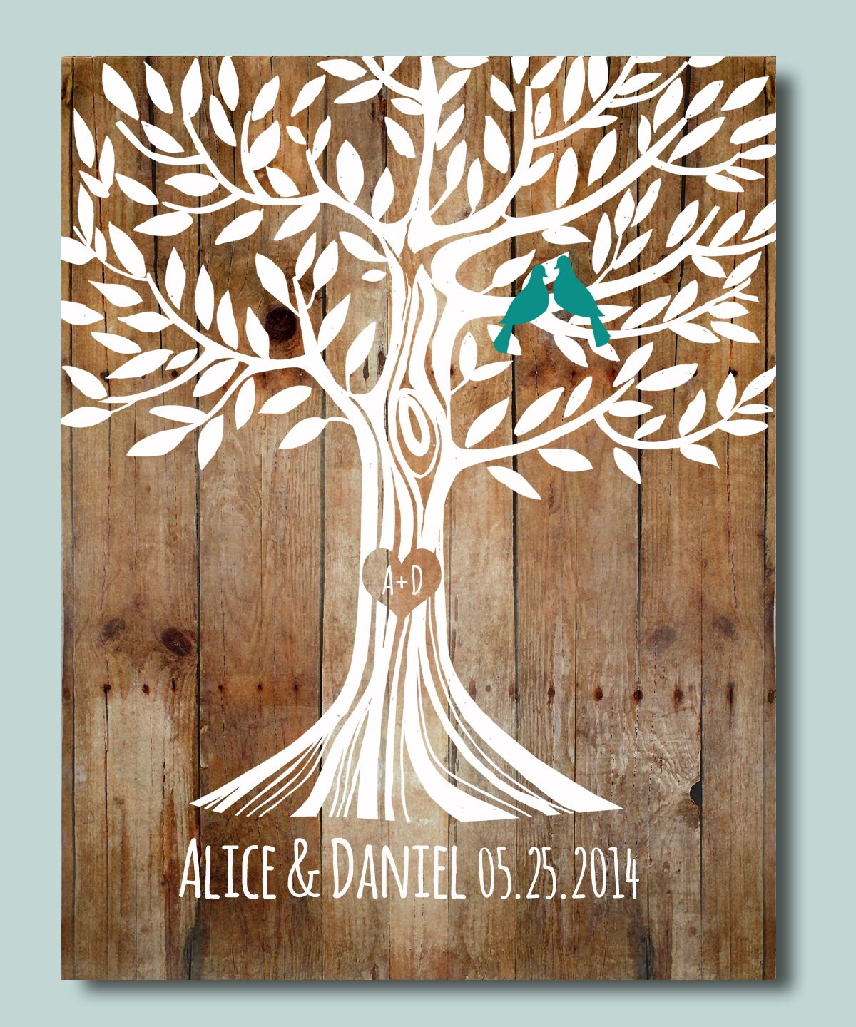 Wedding Gift Rustic Love Gift for Couples Personalized | Etsy
