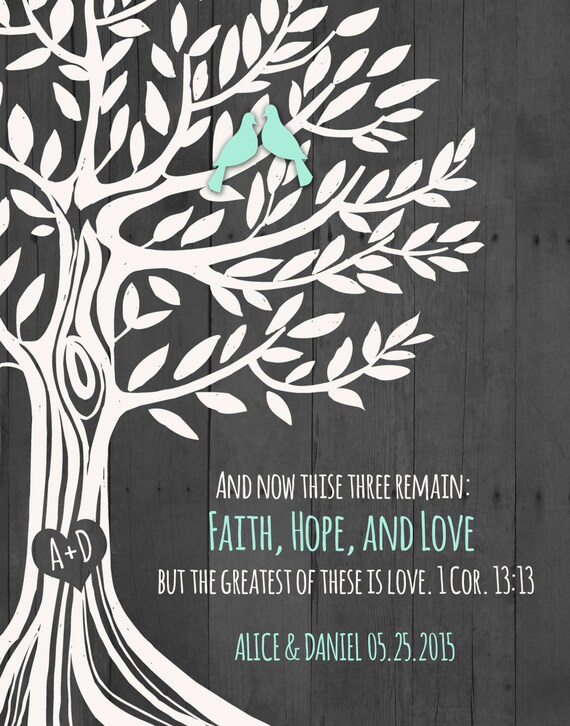 Printable 1 Corinthians 13:13 Love Family Tree | Etsy Australia