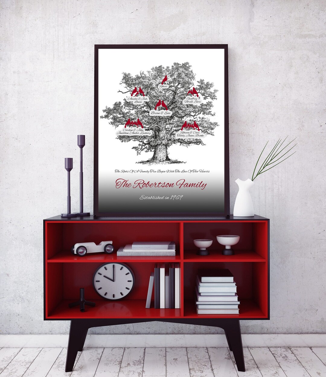 Parent Gifts, Parents Christmas Gifts for Parents, Family Tree, Gift for Mom and Dad, Christmas