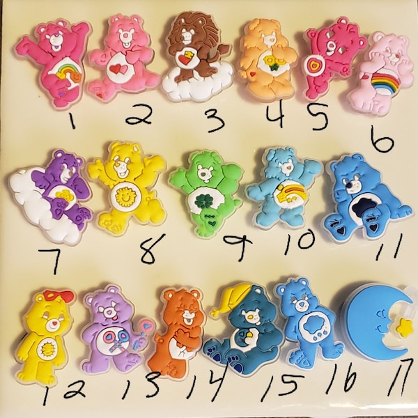 Carebear Croc Charms BUY 4 GET 3 FREE