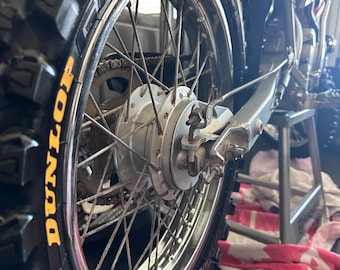 Permanent vinyl Dunlop decal - 4 pack. Make your bike stand out! Free shipping. Check out my reviews.