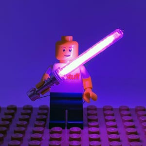 Purple Light-Up LEGO® Ultrasaber QuicKit With Battery Pack