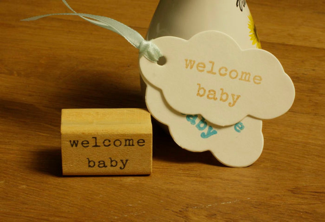 Babay Rubber Stampbaby Shower Stamp Etsy