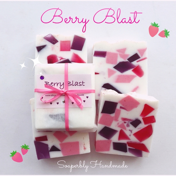 Berry scented soap bar, Summer berry scent, Handmade soap, Fruity soap, Bath care, Bath products