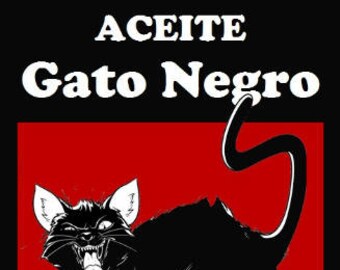 Aceite Gato Negro - Black Cat Oil - San Cipriano - Saint Cyprian