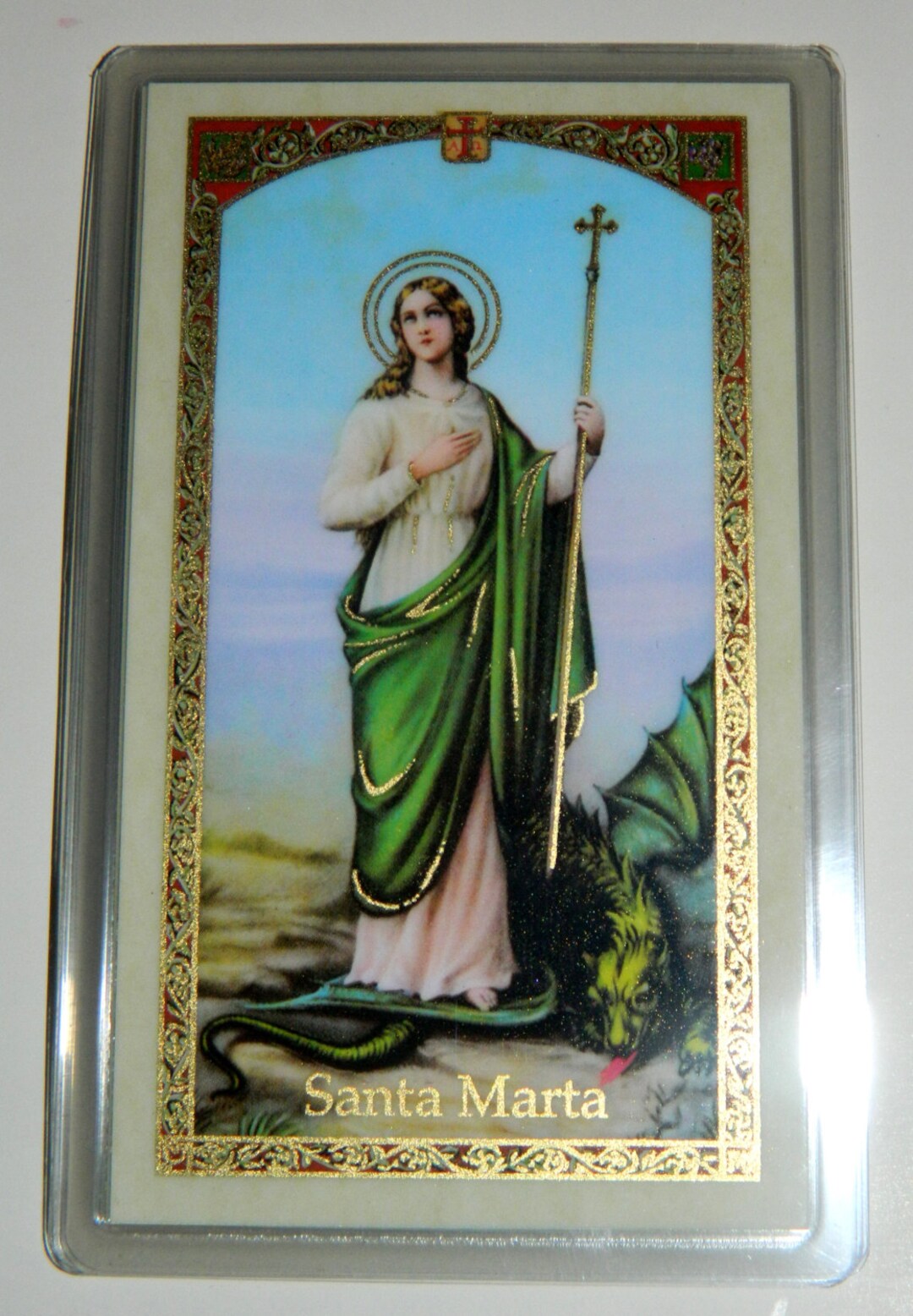 Saint Martha Prayer Card - English Only - Santa Marta - 4.5" X 2.75" - Etsy