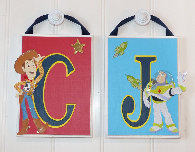Toy Story Bedroom Boy Nursery Decor Hanging Name Letters Disney Pixar Decor Toy Story Woody Nursery Baby Nursery Decor Boy Bedroom Decor