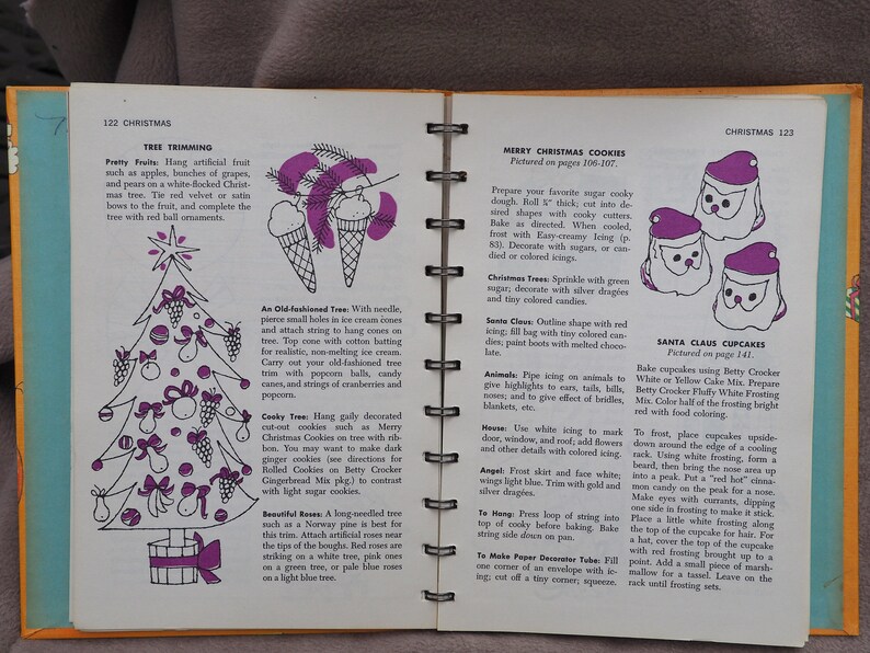 Cook Book: "Betty Crocker's Party Book", 1st Edition Spiral Bound, Hard Cover, Vintage 1960 bild 6