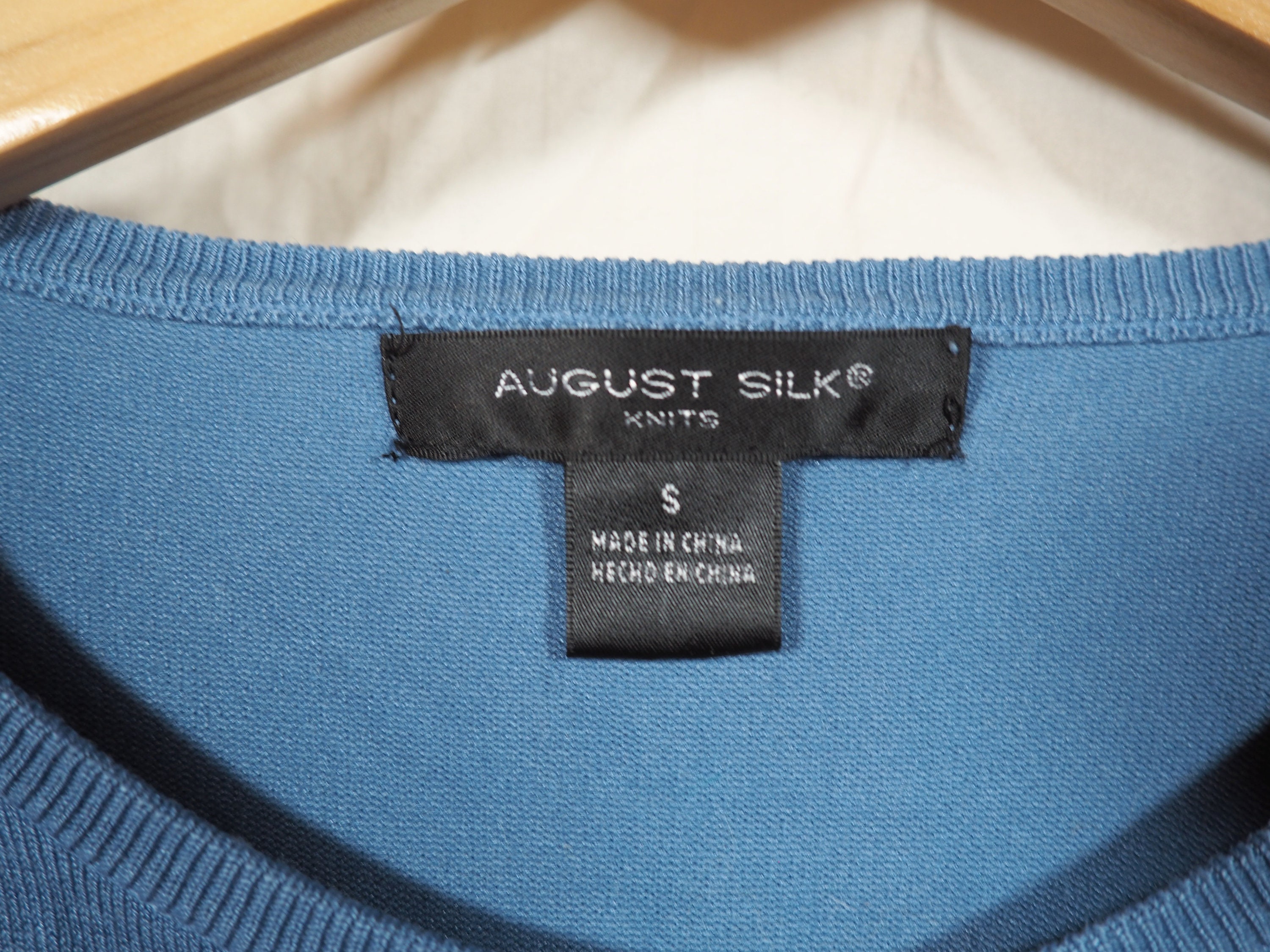 Button up Crew Neck Cardigan Sweater Dusty Blue Color August - Etsy