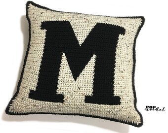 Letter m pillow | Etsy M Pillow letter M Pillow Handmade White
