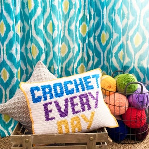 Maker's Bundle Crochet Pillow Pattern, Makers Gonna Make, Crochet Every Day, Live Love Crochet, crochet pattern tutorial, instant download image 2