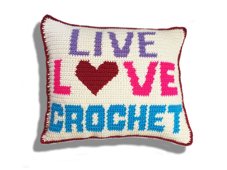 Maker's Bundle Crochet Pillow Pattern, Makers Gonna Make, Crochet Every Day, Live Love Crochet, crochet pattern tutorial, instant download image 5