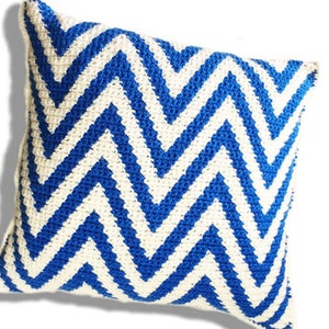 Ripple Crochet Pillow Zig Zag Pattern image 5