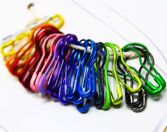 40 Piece Color Splash Bulb Stitch Markers, crochet and knitting tools, progress keepers