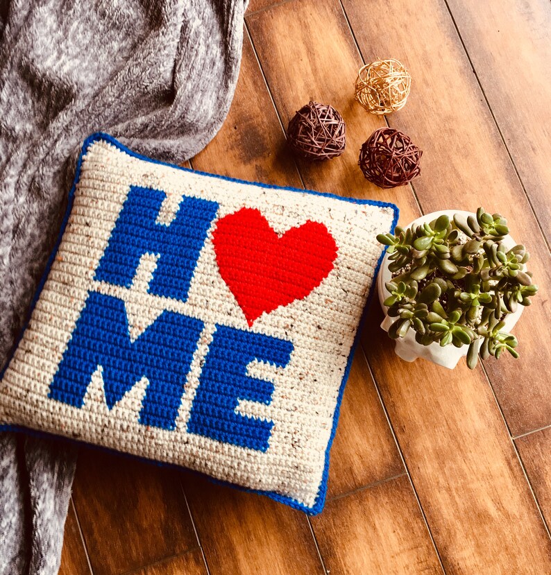 HOME Crochet Pillow Pattern image 2