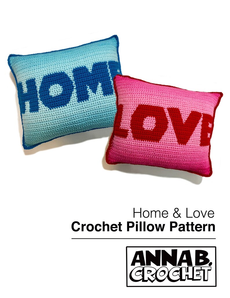 HOME & LOVE Crochet Pillow Pattern image 1