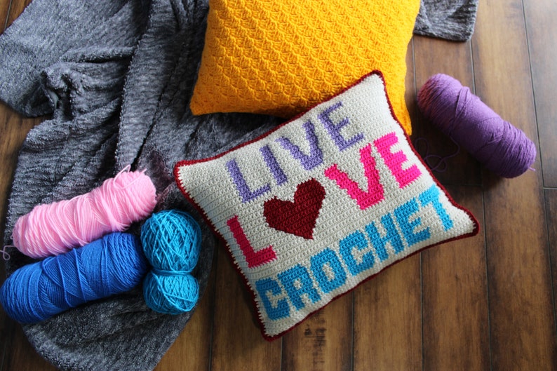 Maker's Bundle Crochet Pillow Pattern, Makers Gonna Make, Crochet Every Day, Live Love Crochet, crochet pattern tutorial, instant download image 4