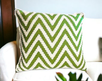 Ripple Crochet Pillow Zig Zag Pattern