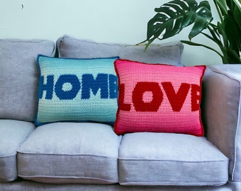 HOME & LOVE Crochet Pillow Pattern