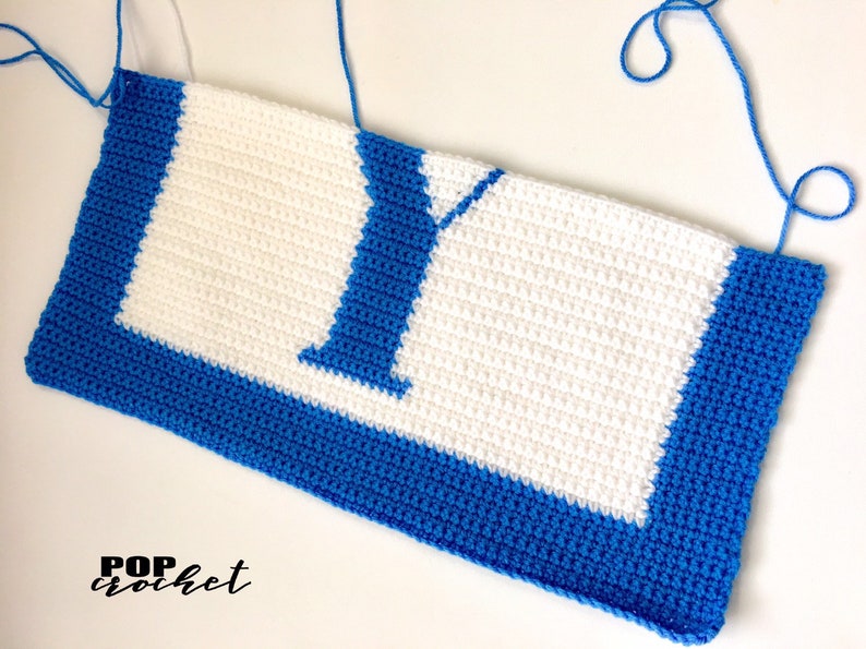 Crochet Pattern Letter Y Crochet Pillow image 5