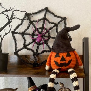 Pumpkin Jack Crochet Pattern, Halloween Decor, Amigurumi image 2