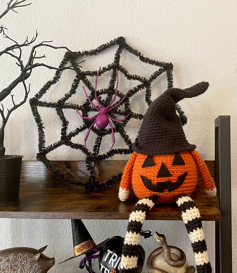 Pumpkin Jack Crochet Pattern, Halloween Decor, Amigurumi image 2