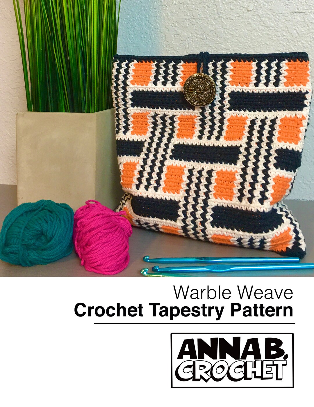 Warble Pattern Warble Weave Tapestry Crochet Pattern, Crochet Pouch, Crochet Purse - Etsy