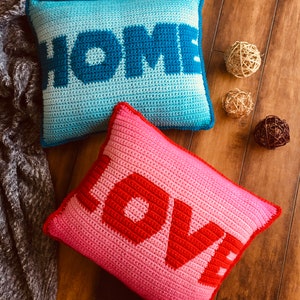 HOME & LOVE Crochet Pillow Pattern image 2